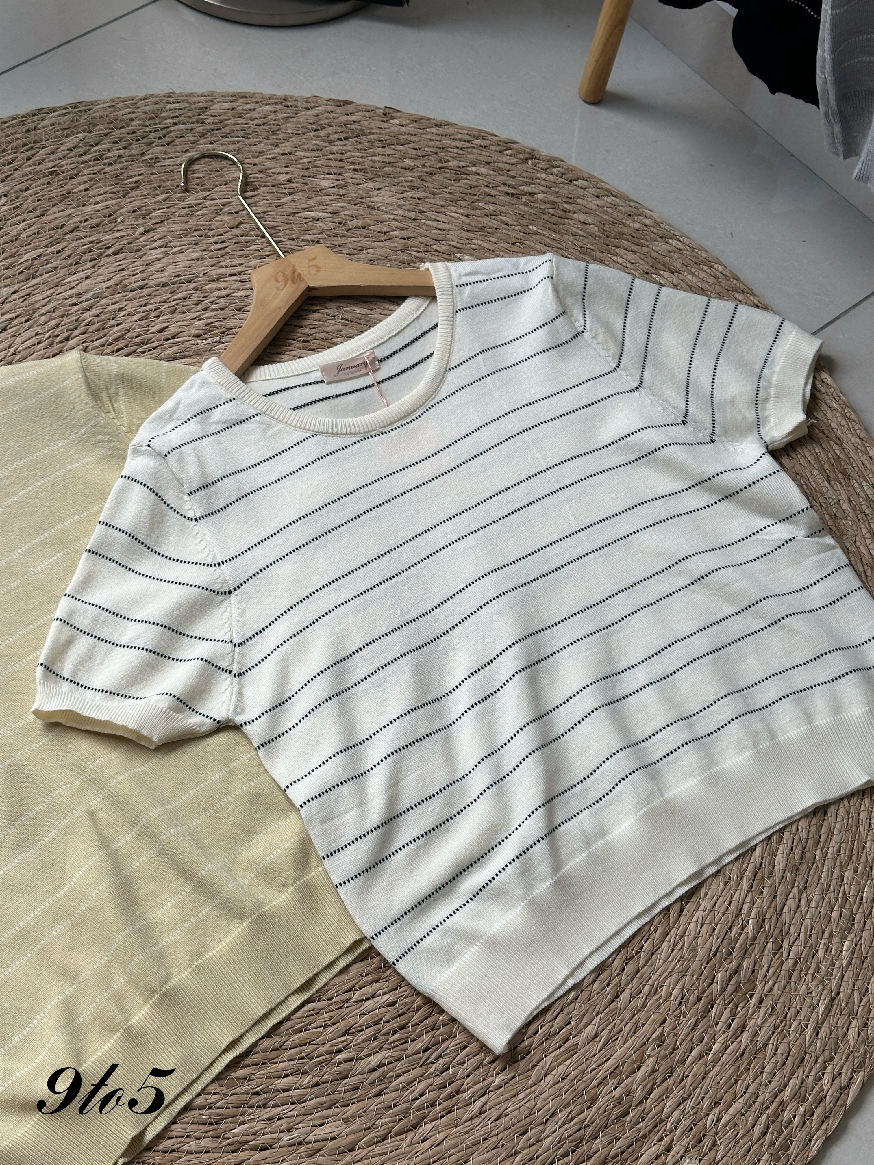 T4197 Stripe Knit Top - 4 Colors 