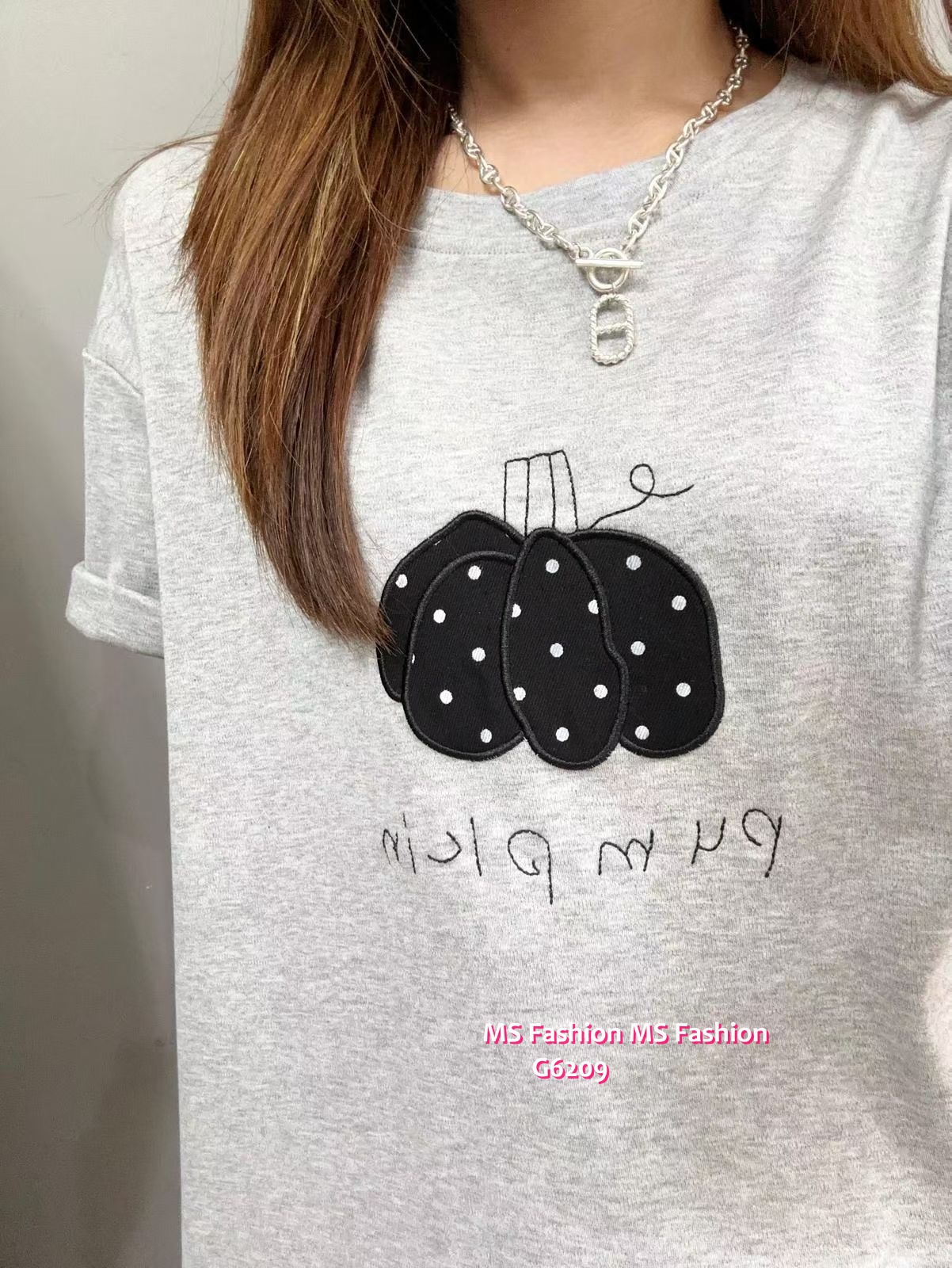 G6209 韓國🇰🇷tee+波點裙+袋仔Set