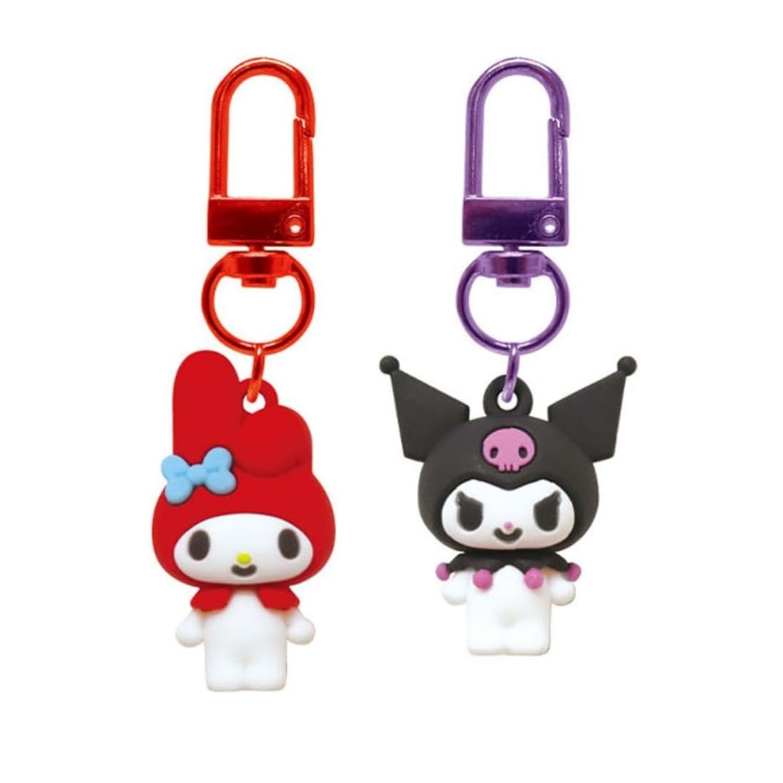 現貨｜【一套兩個】Sanrio My Melody & Kuromi 日版 PVC 立體 吊飾鎖匙扣 (SAC-PK-MK)