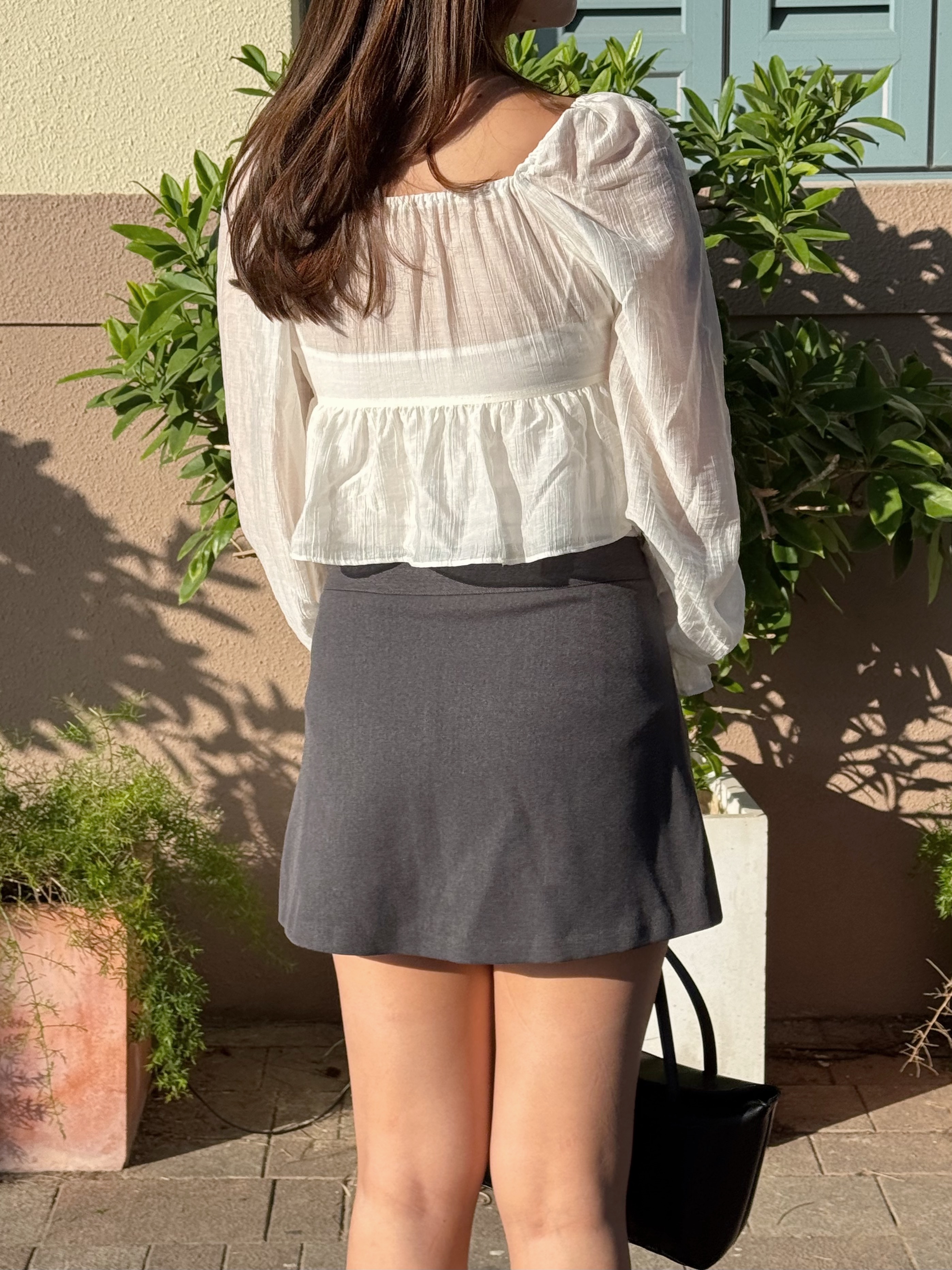 春日透透傘型長袖上衣(兩色入)