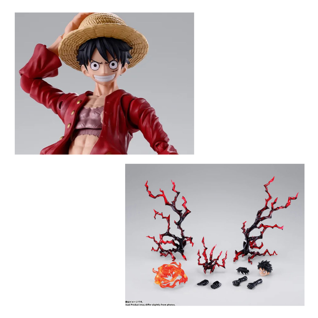 PREORDER SHF One Piece Luffy 2 Years & Option Parts Bundle