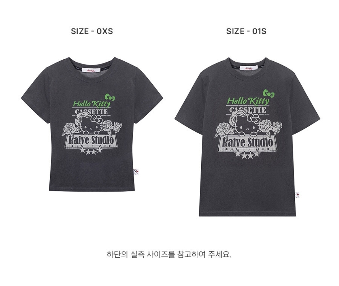 RAIVE × Hello Kitty｜Rose Graphic Tee