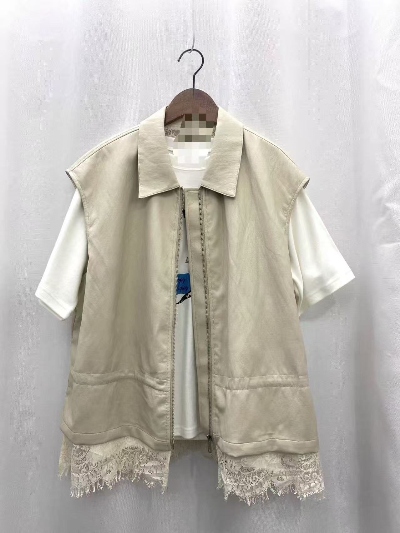 韓國喱士仿皮背心外套 J308 09AQ06350