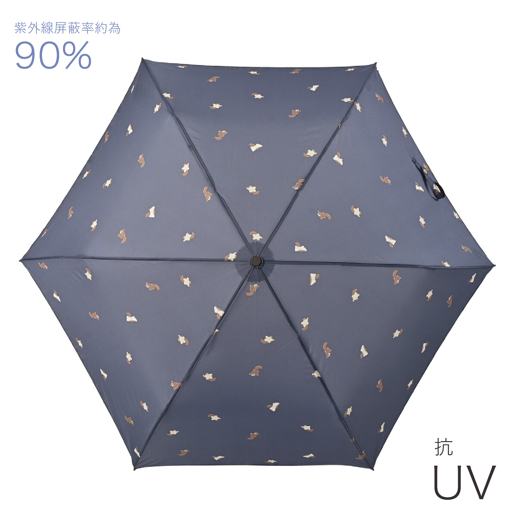 nifty colors 可愛袋鼯縮骨遮連拉鏈袋☂️
