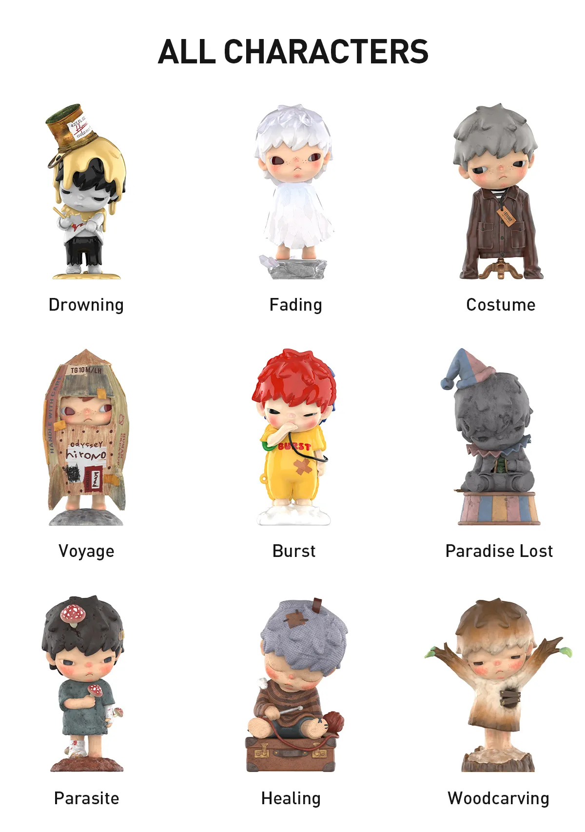 [HIRONO] 重塑系列 盲盒公仔 (英文) | 1包