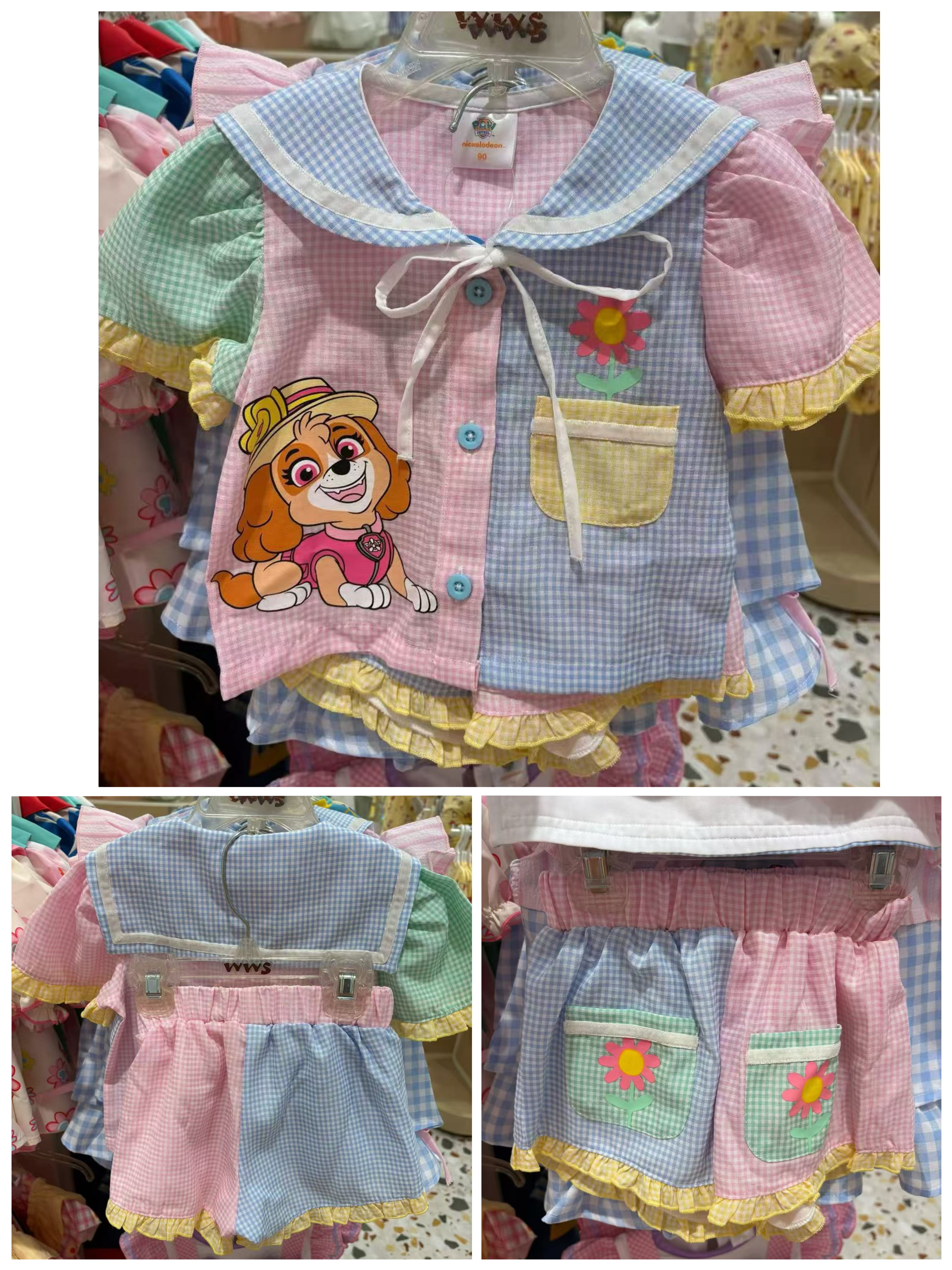 泰單 Paw Partol SKY格仔水手套裝