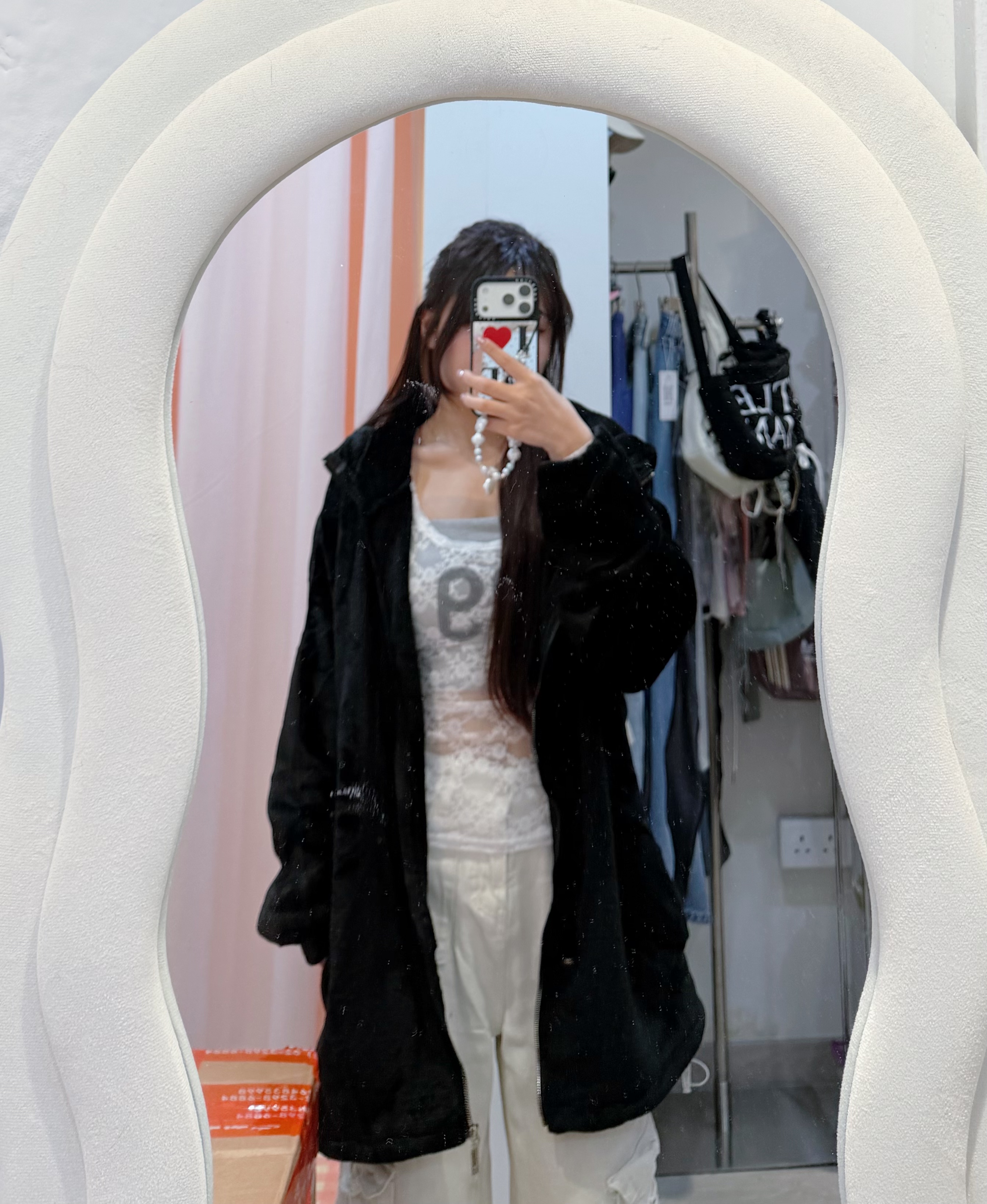 韓國新翻巨版毛毛長款外套🦦有帽