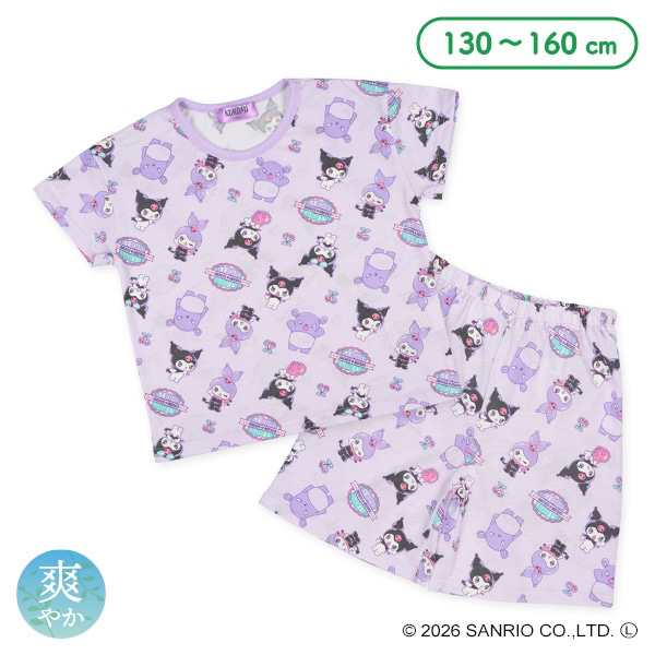 🇯🇵預訂 日本直送🇯🇵清爽材質Kuromi滿印短袖家居服上下套裝