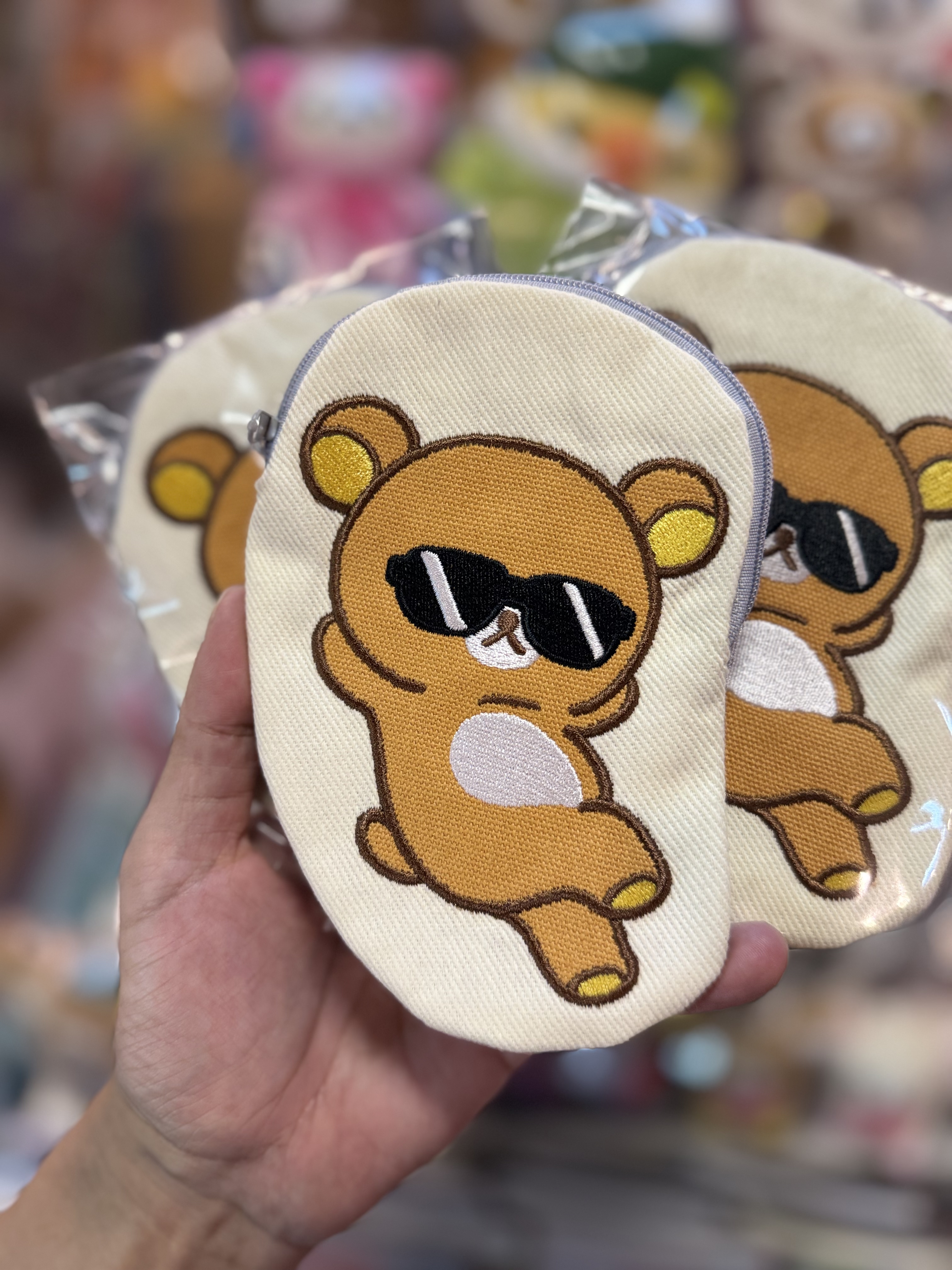 《現貨》全新Rilakkuma黑超造型小物袋
