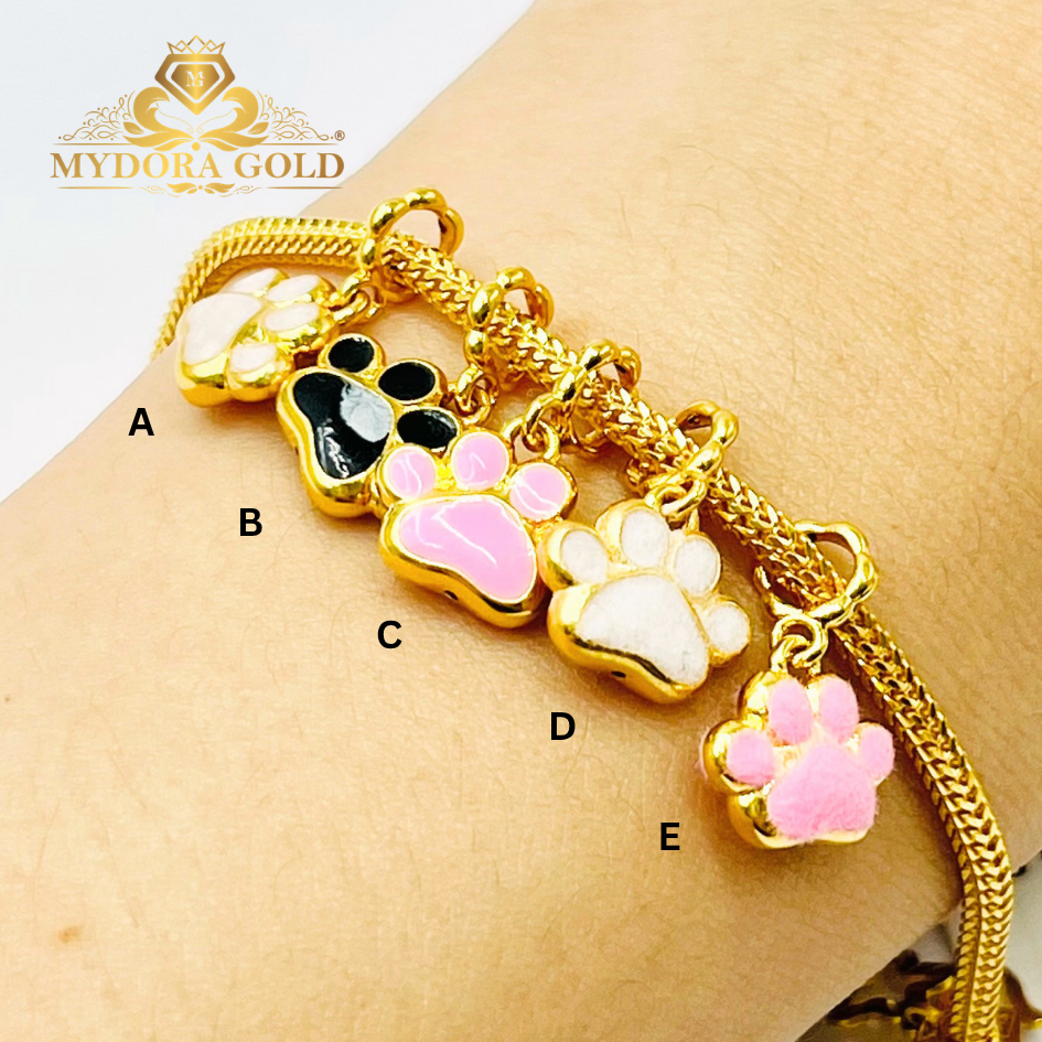 MYDORA Charm Comel Paw Print (5G) l EMAS 916/22K