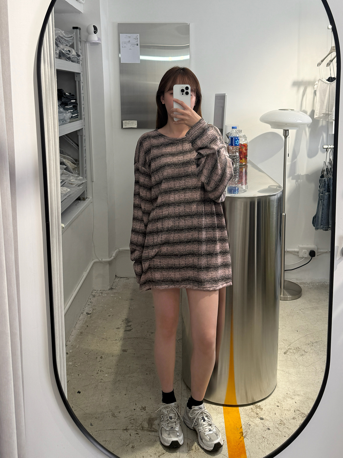 𝐇𝐨𝐥𝐥𝐨𝐰 𝐬𝐭𝐫𝐢𝐩𝐞𝐝 𝐤𝐧𝐢𝐭 𝐥𝐨𝐧𝐠 𝐬𝐥𝐞𝐞𝐯𝐞 𝐭𝐨𝐩