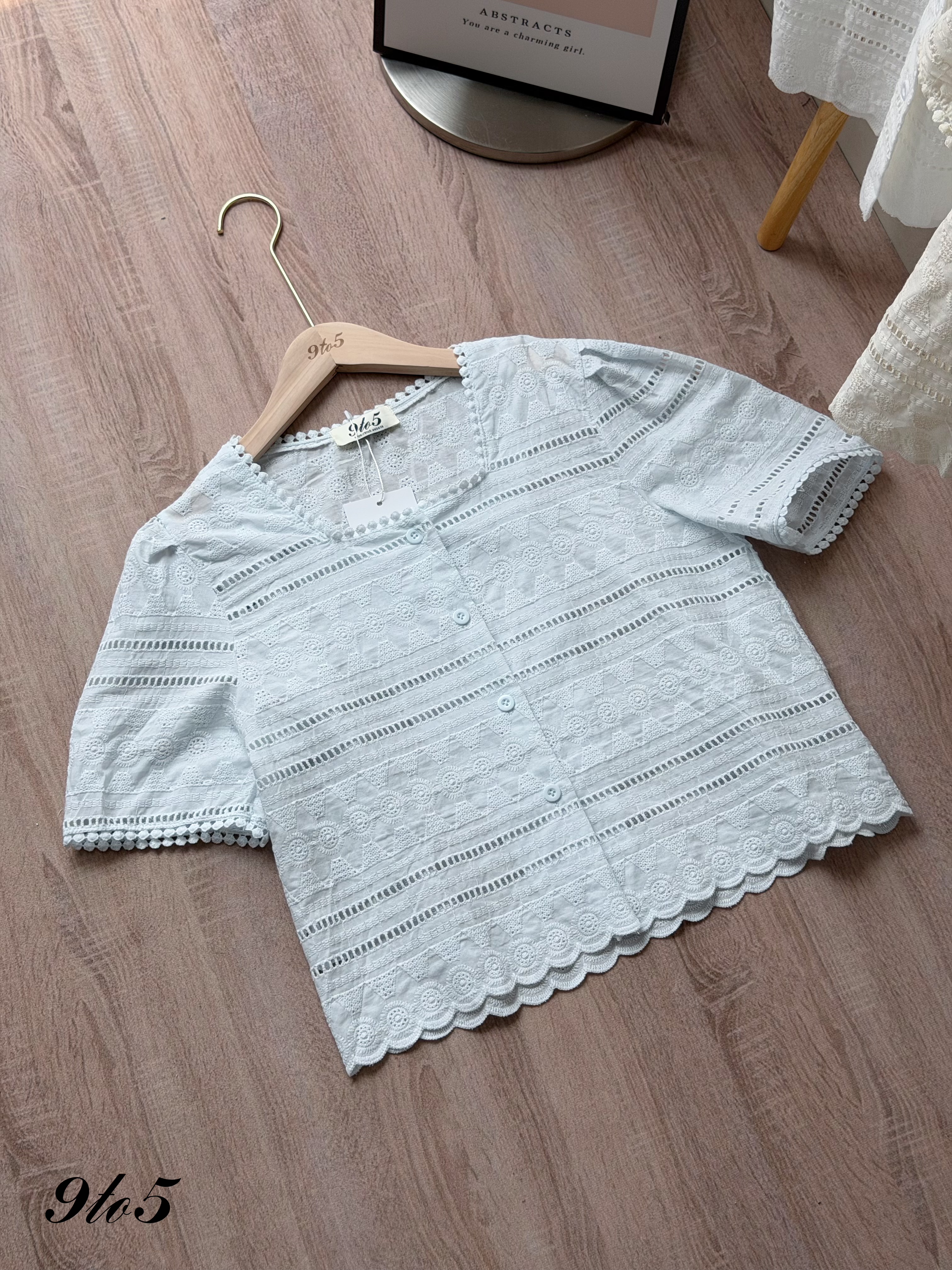 T4530 Square Neck Floral Blouse - 3 Colors 