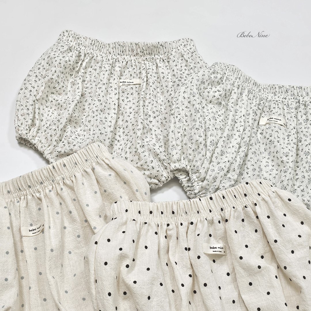 ☀️預訂 韓國直送☀️🇰🇷Bebenine四色碎花波點純棉燈籠褲