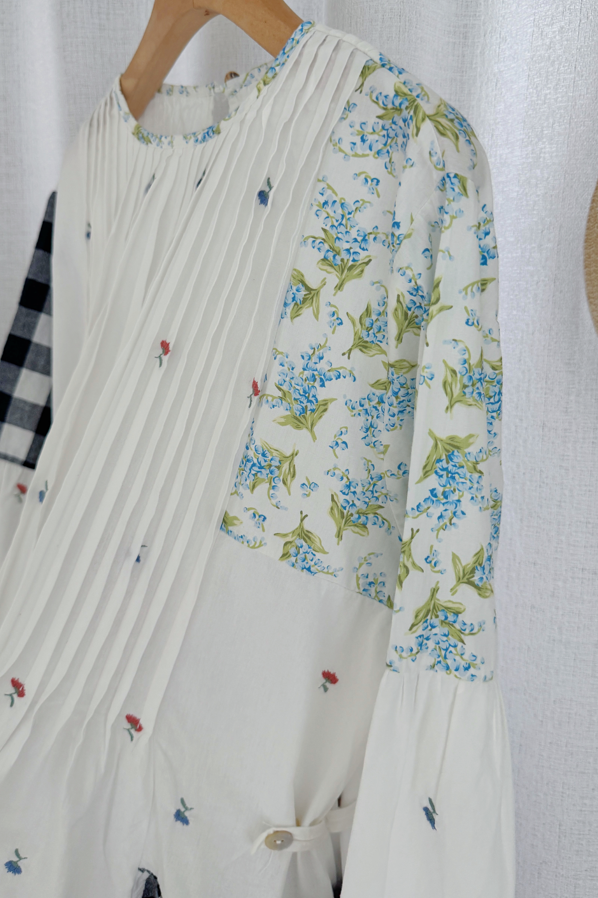 日系田园风复古连身裙