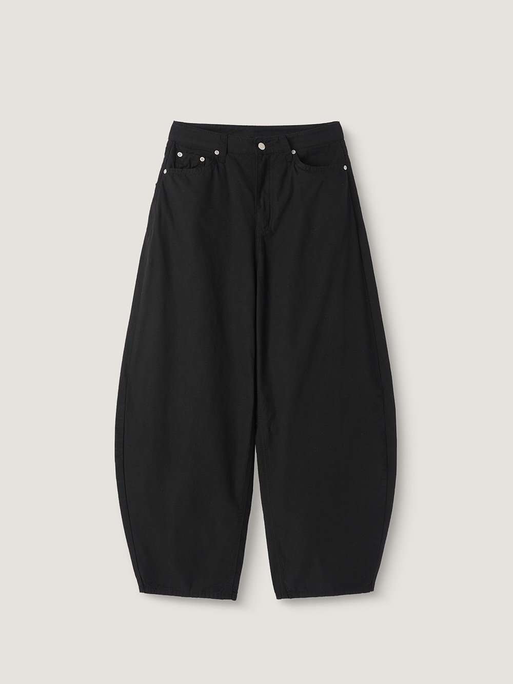 Floral Back-Ribbon Balloon Pants