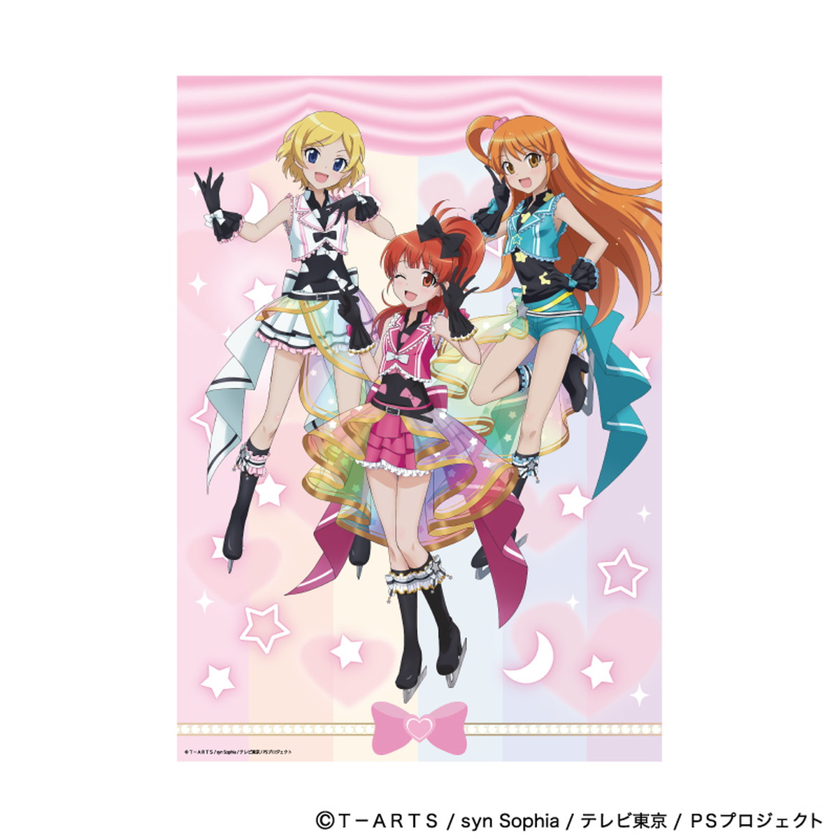 A3透明海報 星光少女 Pretty Series 01/春音艾菈&天宮旋&高峰美音ver.(新插畫) #P-PIG0148 [A3] (PRE-ORDER) [2026/06]