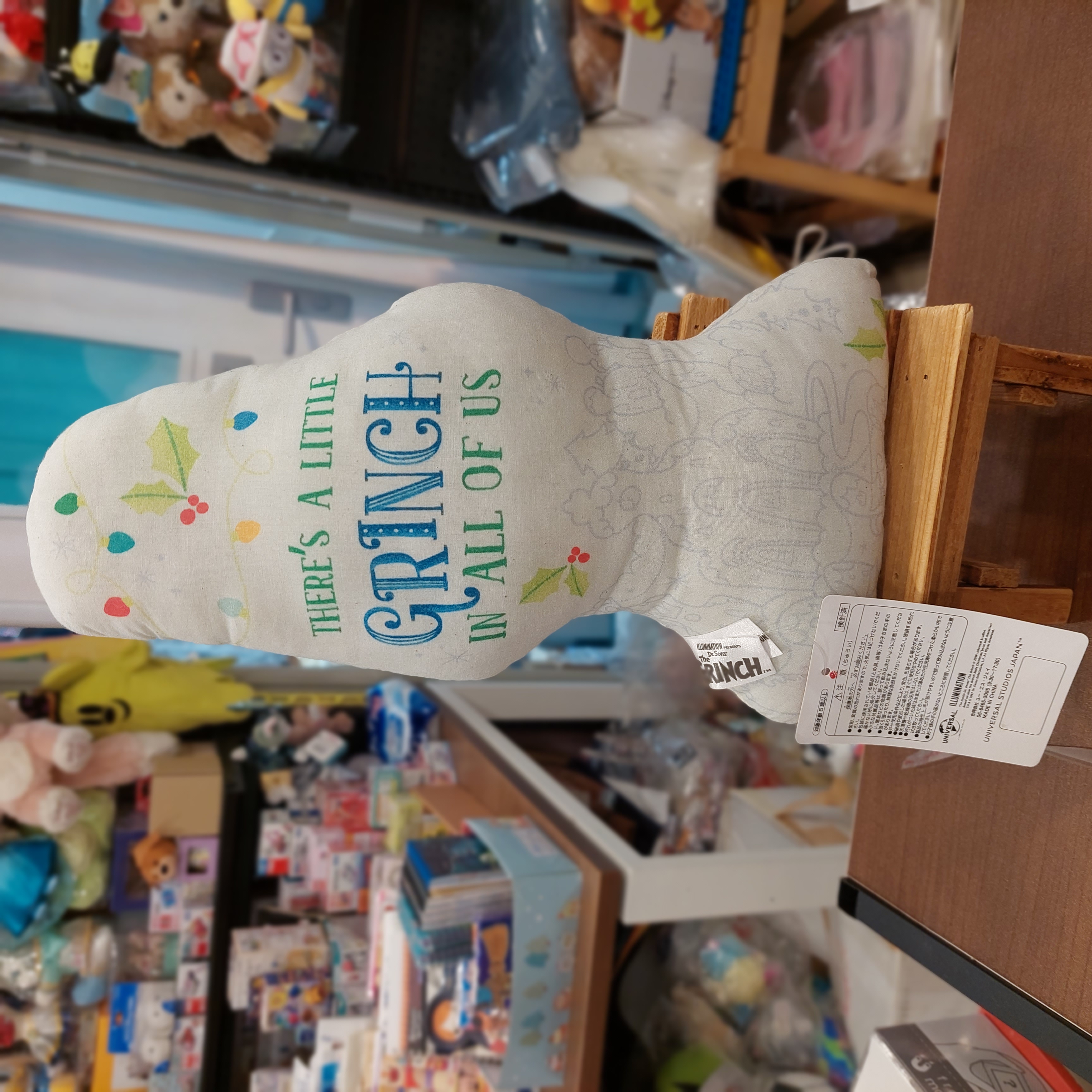 原裝日本 The Grinch 聖誕怪傑 小 Cushion  30cm
