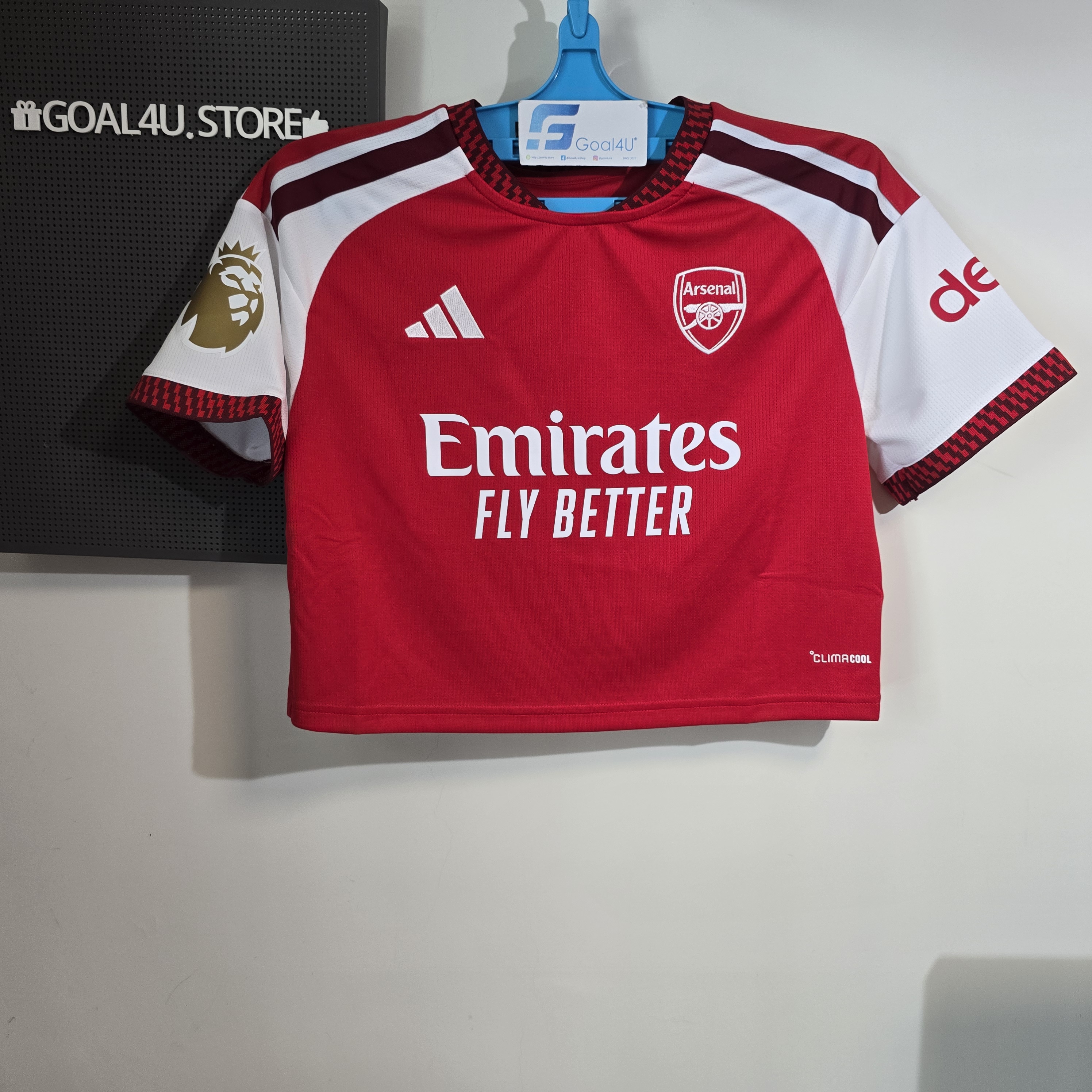 部分碼現貨 🔴⚪融合酋長球場建築美學 Adidas Arsenal 阿仙奴 2026-27 女裝短版主場球迷版球衣 (可加印字章) KB5586