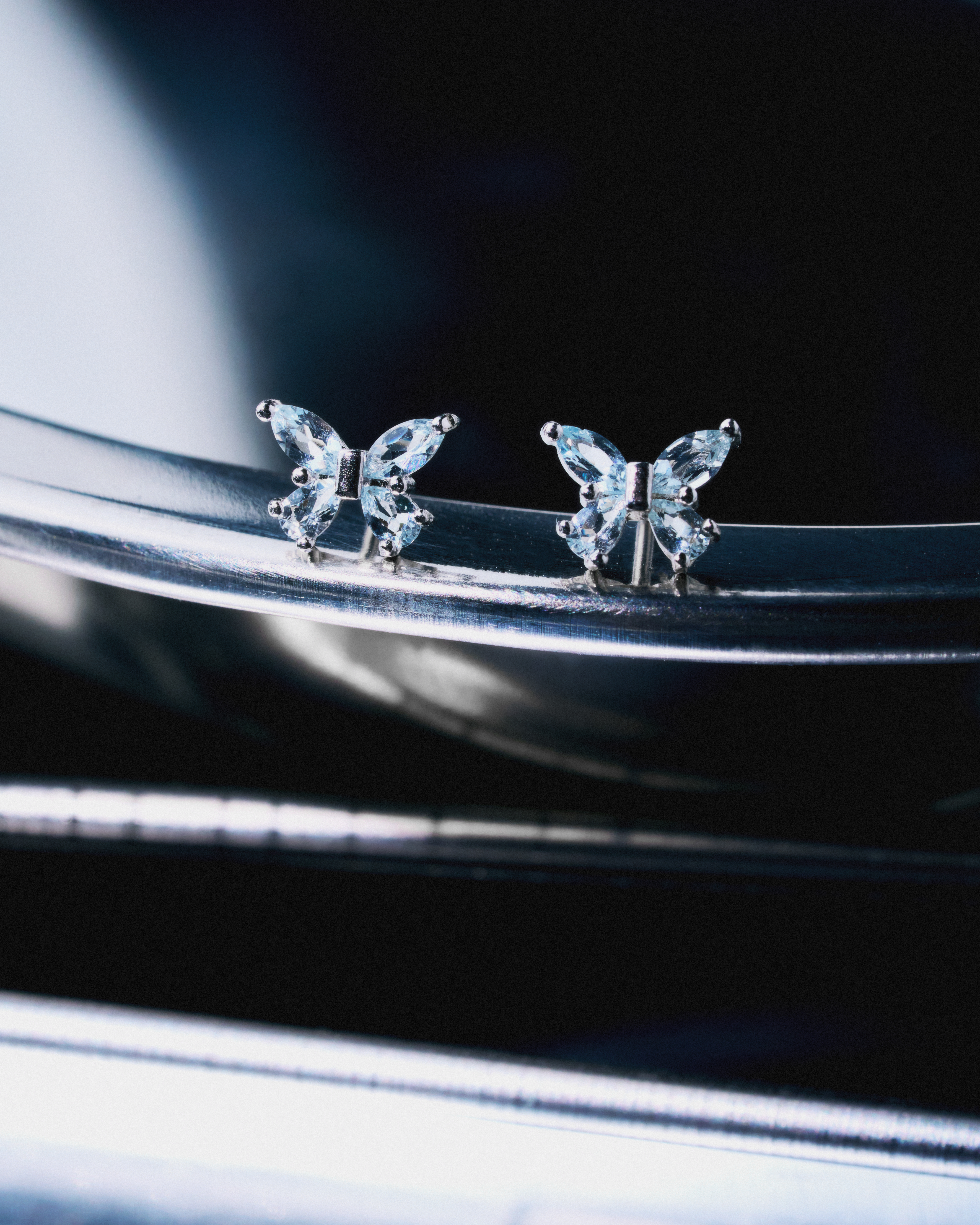 Blue Control Earring