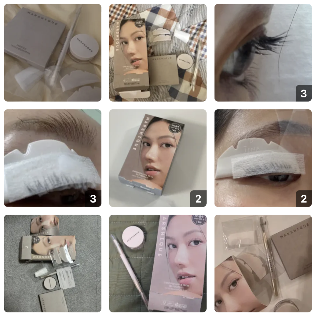 韓國 Marshique 二合一自助 燙睫毛眉毛 套裝 7次份｜ENRICHED LASH & BROV SELF PERM KIT