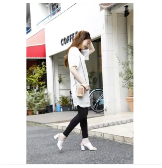 防紫外線緊身褲 M-L Shine - 黑色 平行進口