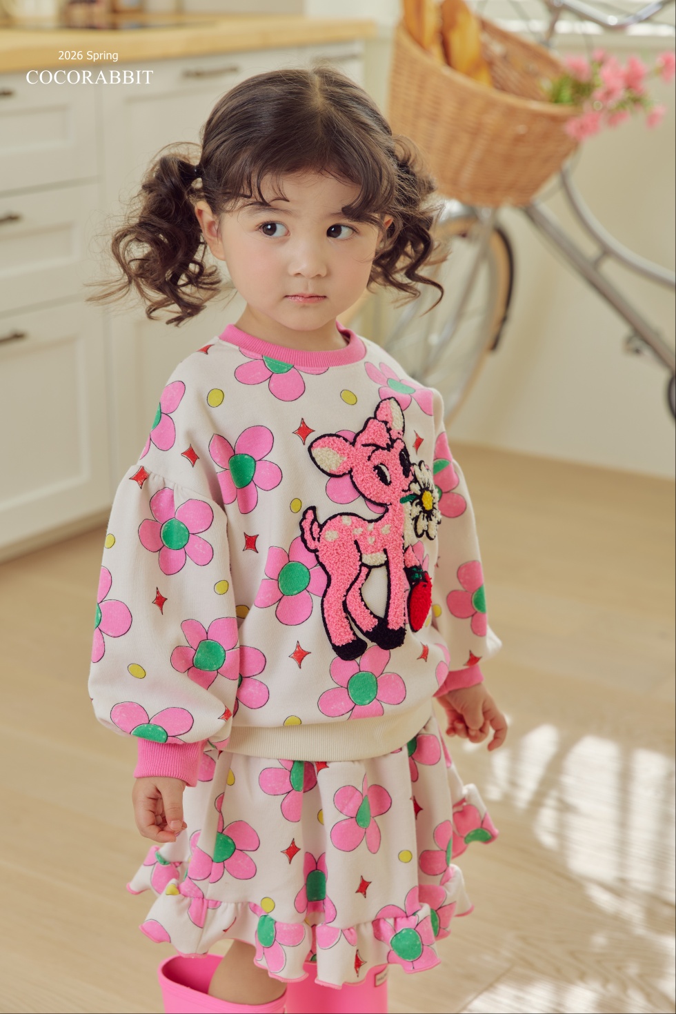 花花小鹿 Top / 花花短裙