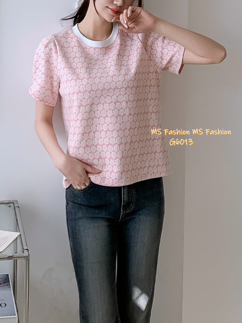 G6013 韓國🇰🇷特色花花print top