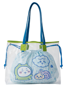 🌸 【預訂】透明Tote Bag(藍色) - Chiikawa 25/5新品