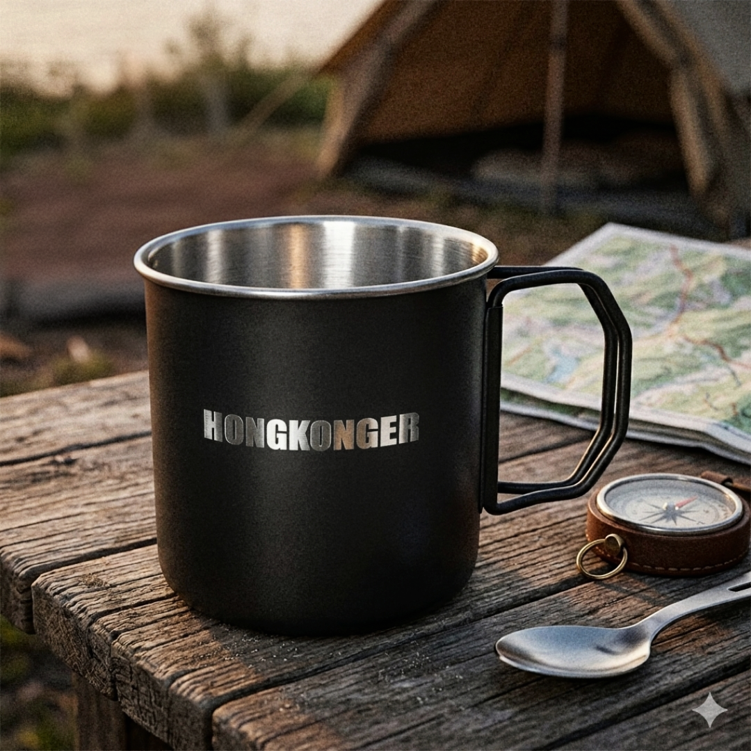 不鏽鋼露營杯 (Camping Mug) - 摺疊手柄