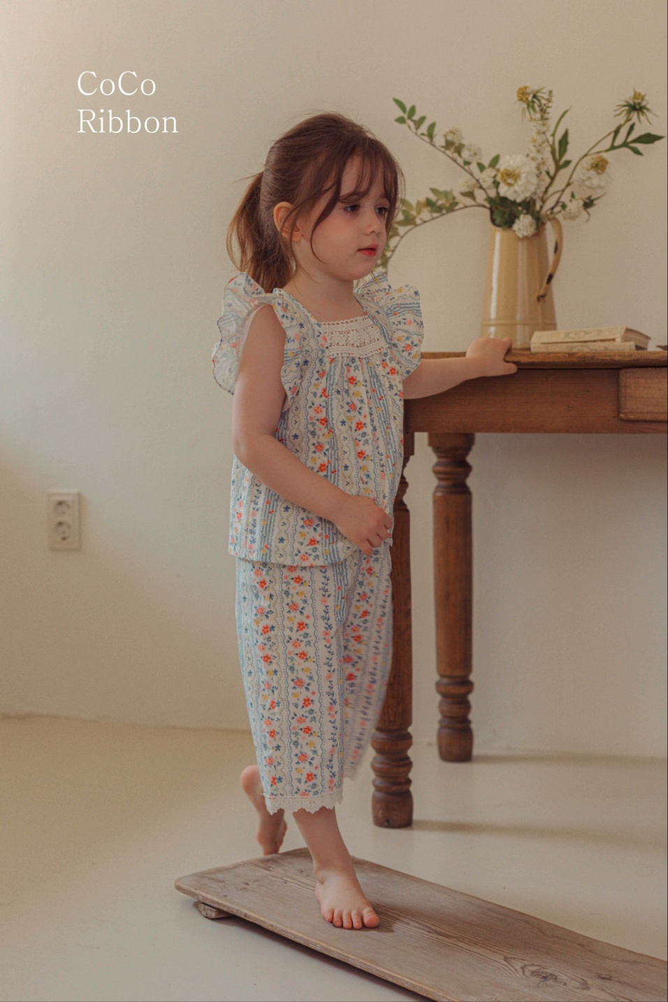  【預訂】 韓國直送 南大門童裝 碎花圖案上衣