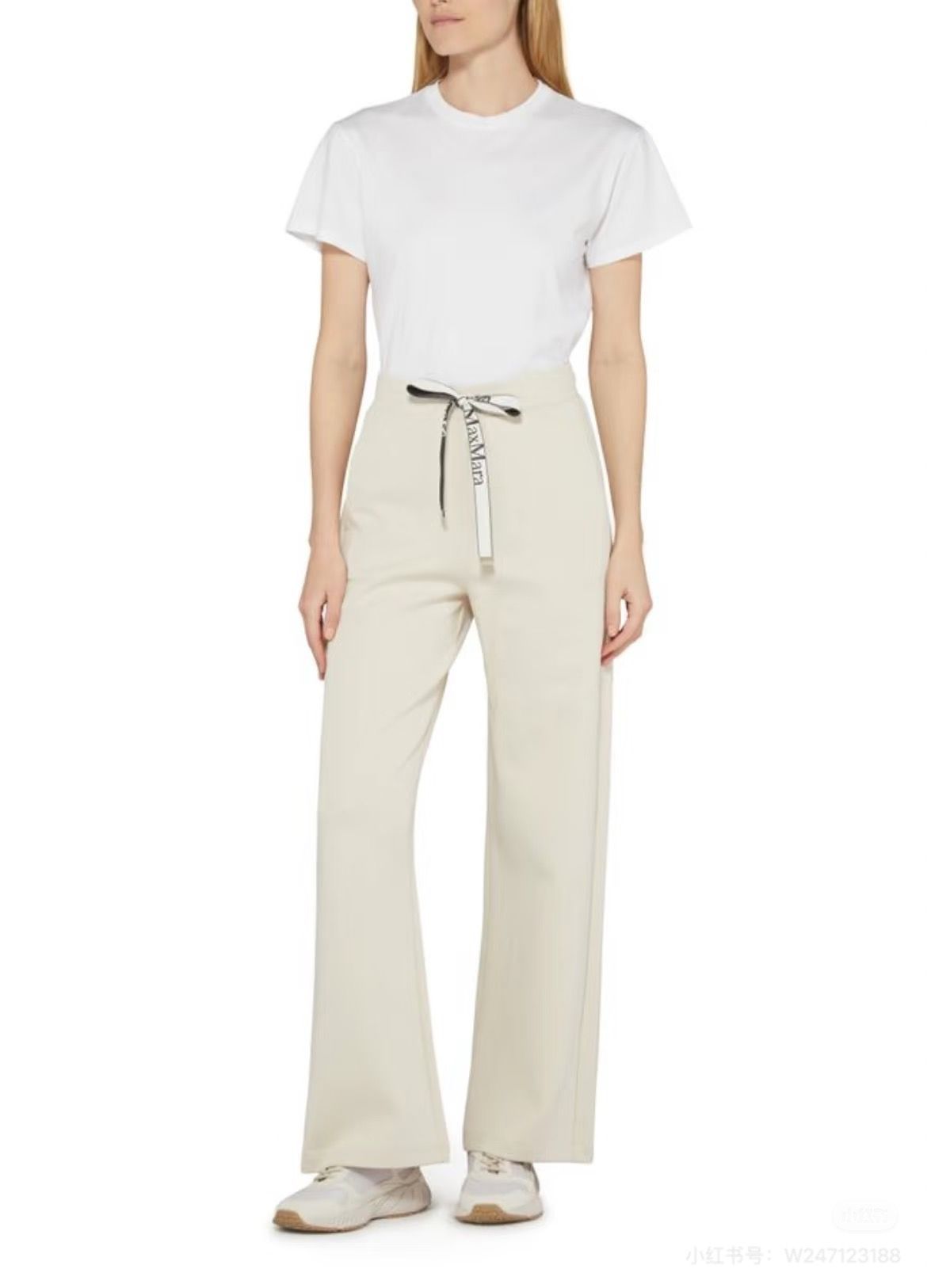 $168條、2條起$158條。M*ax Mara 經典飄帶闊腿褲