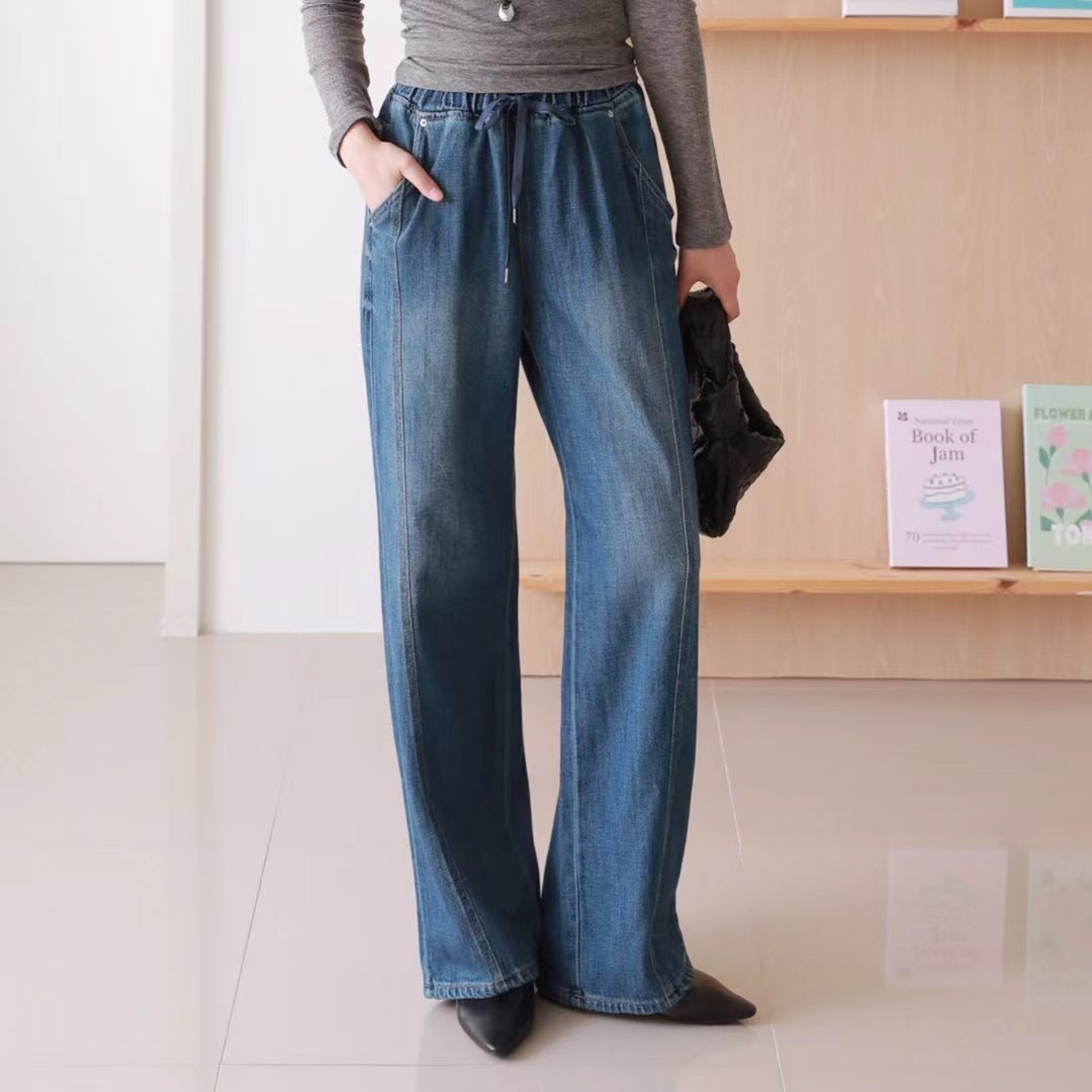 超軟熟牛仔闊褲 