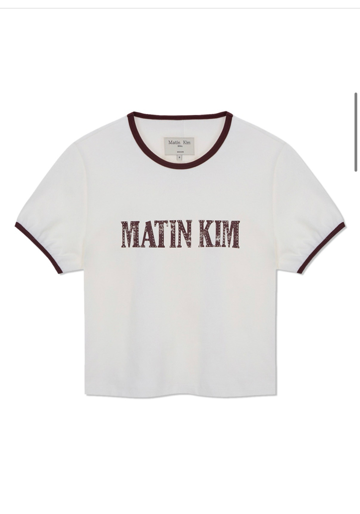 MATIN KIM 特價場 STUD LOGO RINGER TOP 