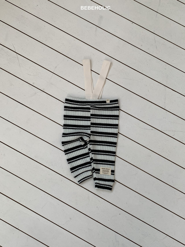 🌸預訂 韓國直送🌸🇰🇷BEBEHOLIC三色撞色條紋吊帶褲