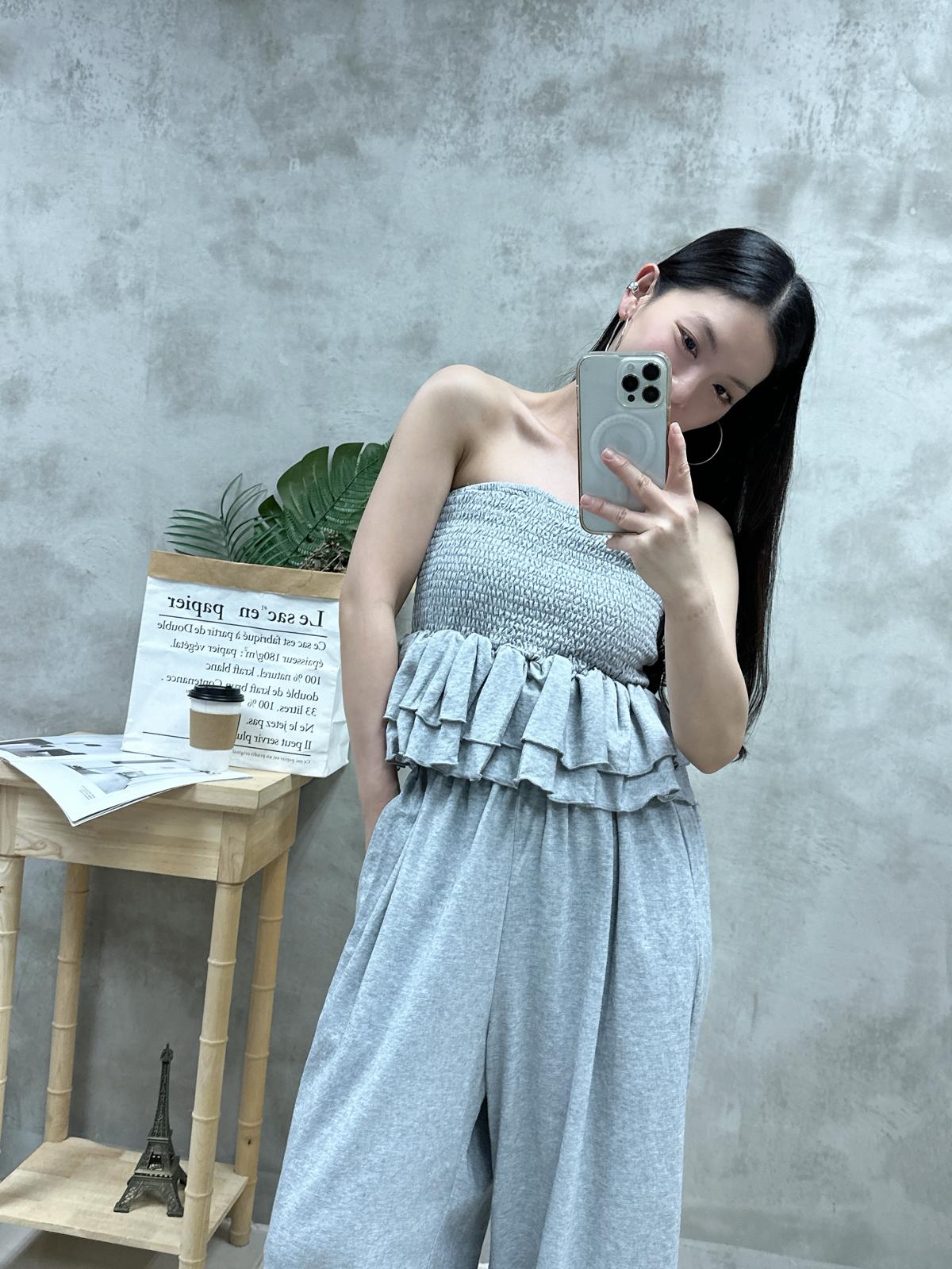 L30 ruffle top+ 休閑褲