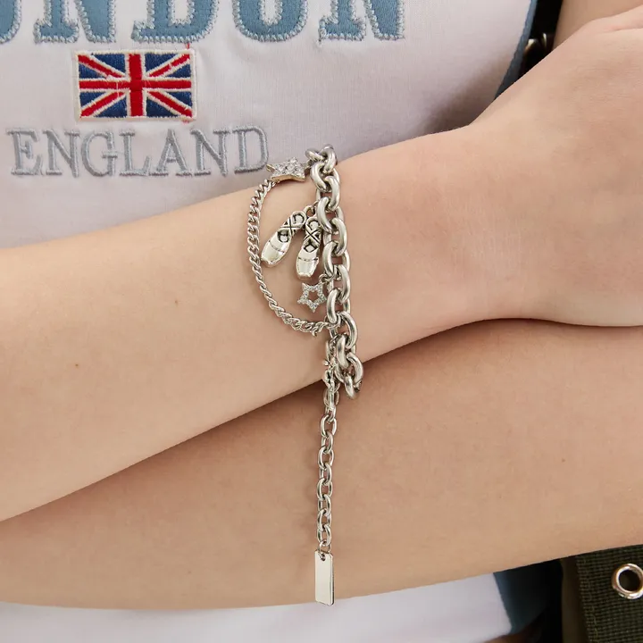 [VVV] Pointe shoes Ribbon Star Mix Bracelet 