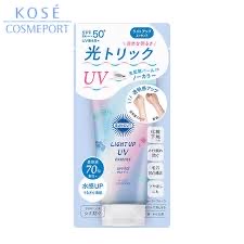 高絲（KOSÉ）SUNCUT 亮采防曬精華（無色款），具備 SPF50+ PA++++ 的高防曬係數