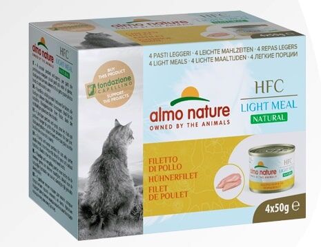 Almo Nature HFC Light Meal 雞柳 健怡罐頭 50gx4