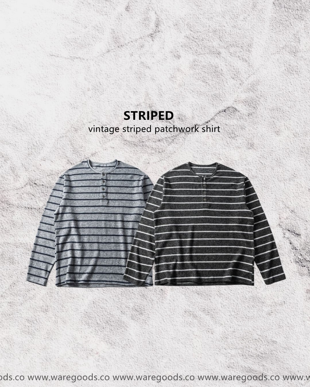 W1260開胸條紋長袖T恤