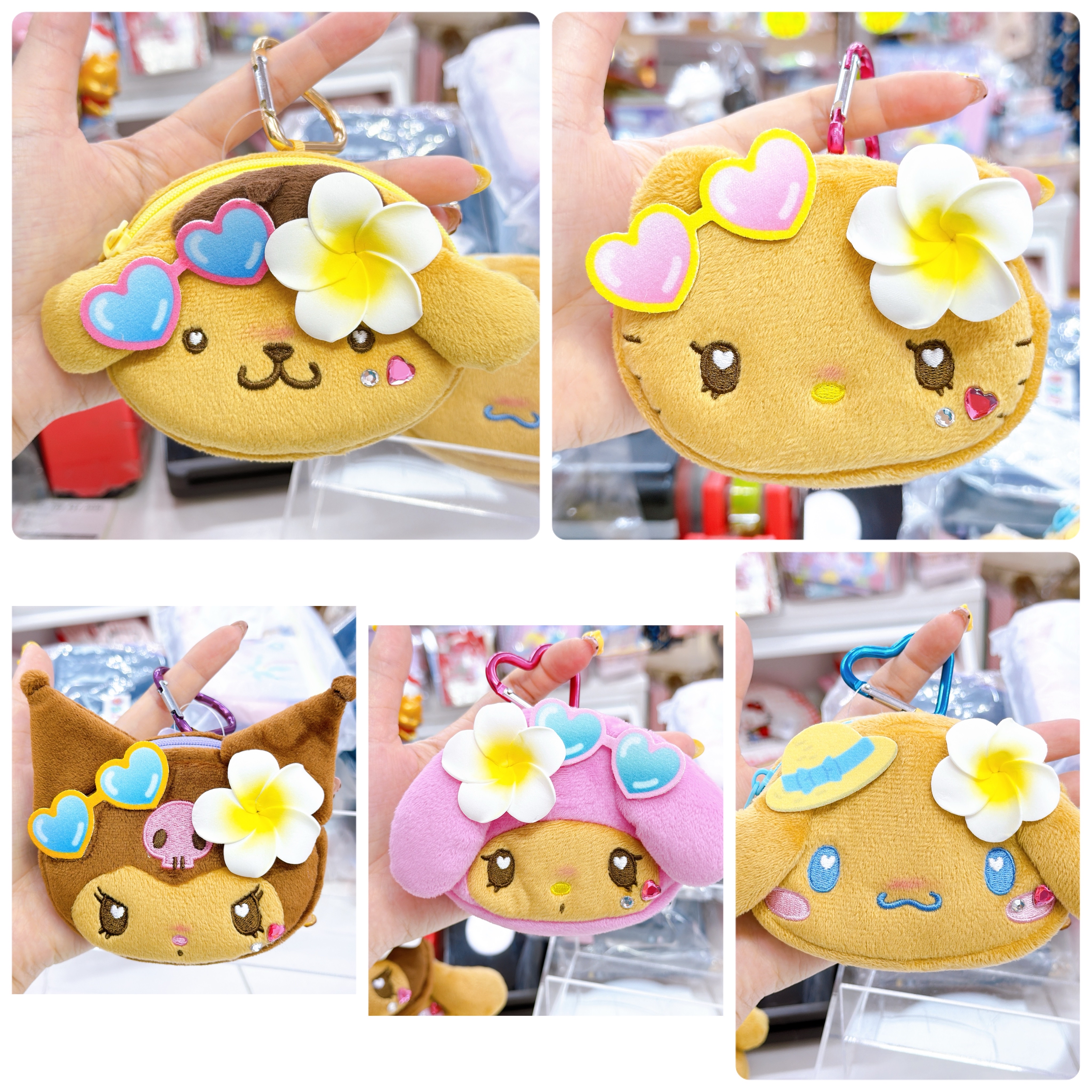 日本直送Sanrio 夏天黑皮泳裝系列 迷你散銀掛包可以放到AirPod