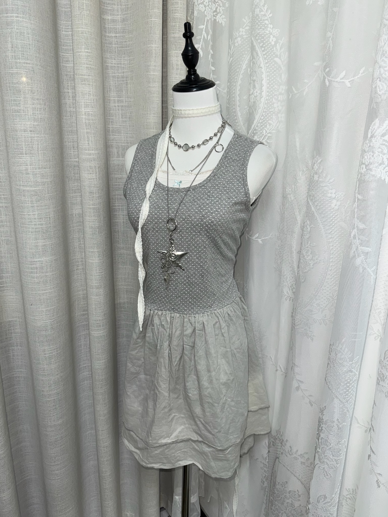 Light Blue Minimalist Polka Dot Bodysuit