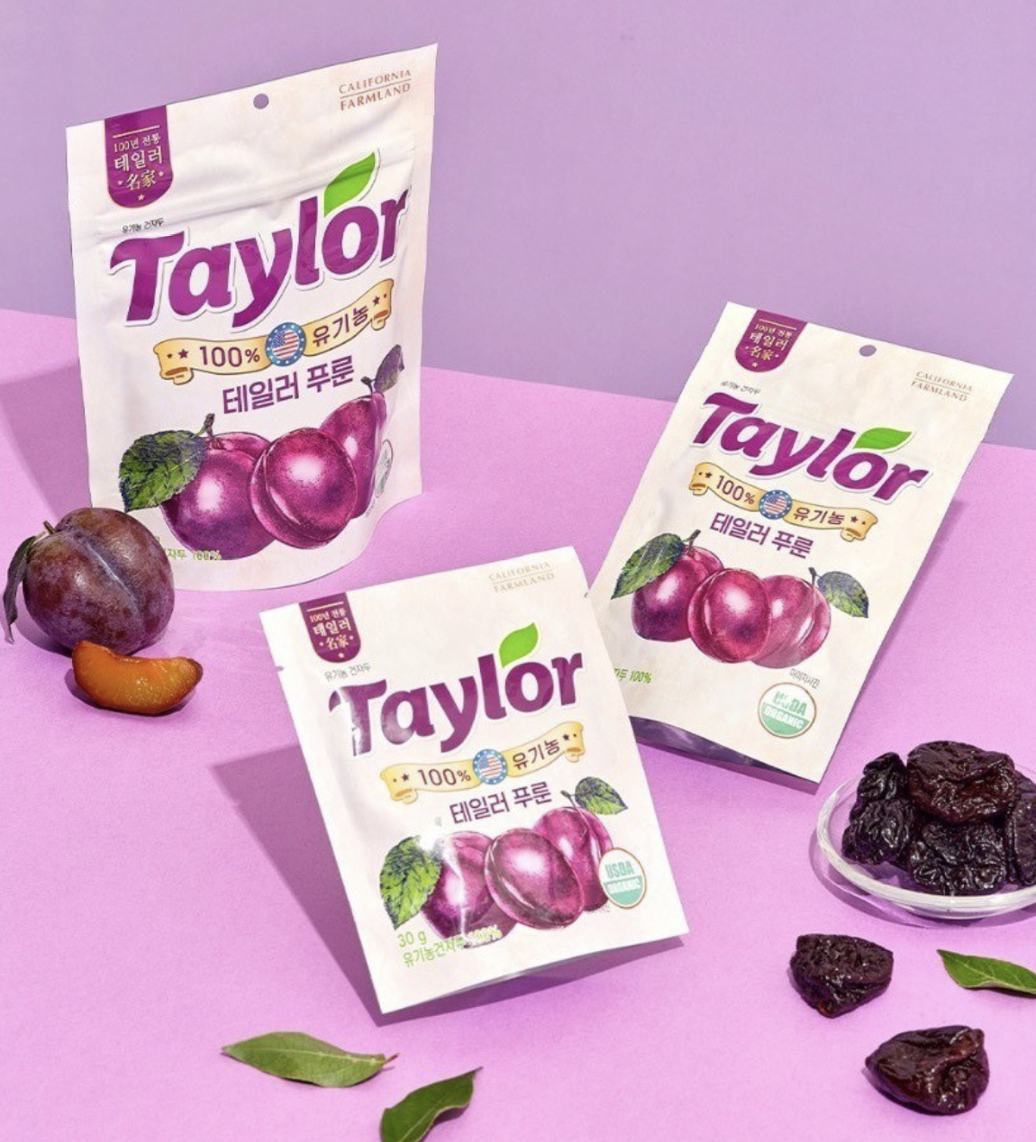 韓國 Taylor 美國加州 100% 有機天然 西梅乾 210g｜Dried Prune