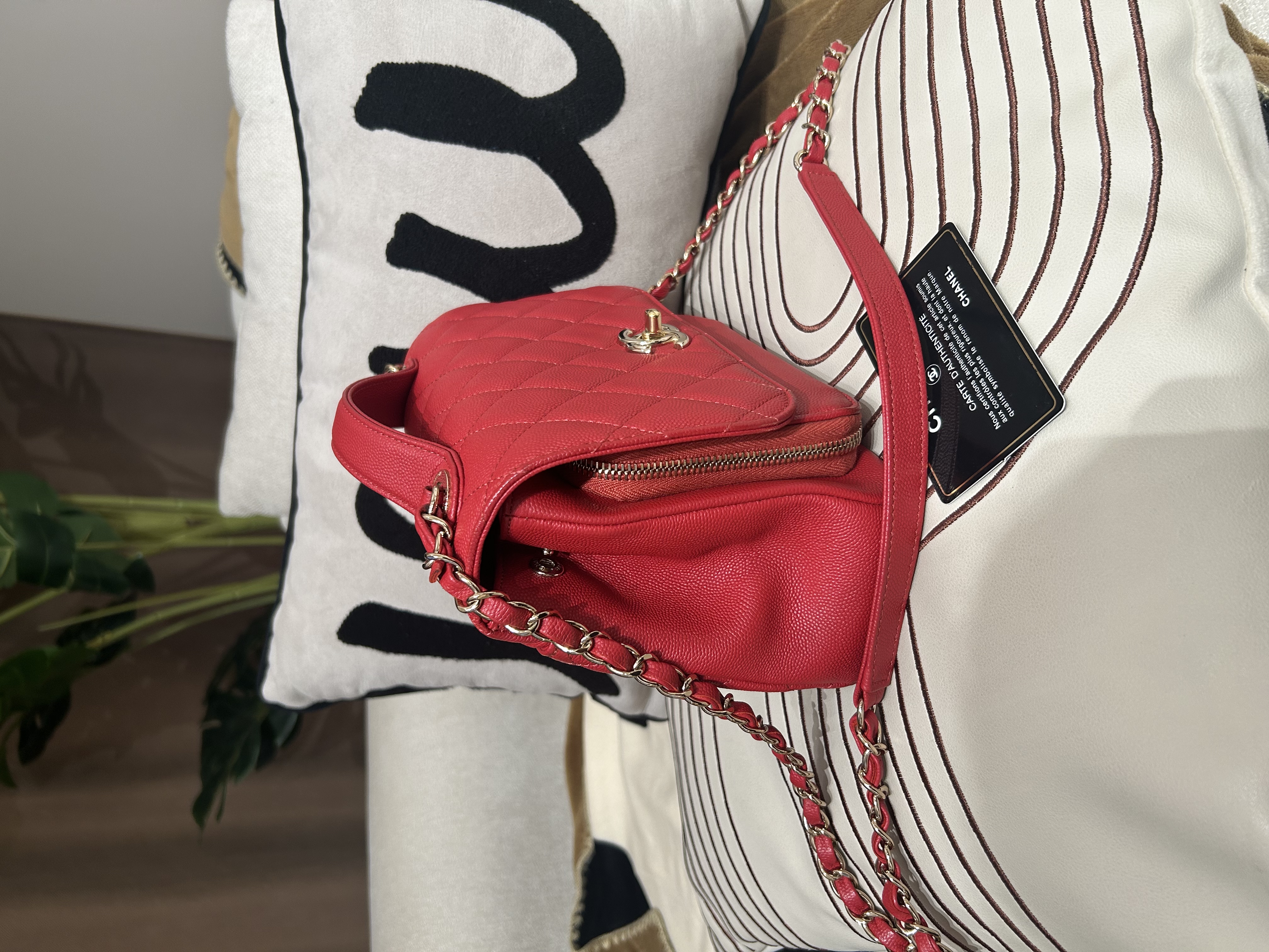 CHANEL Business Affinity 2way bag A93607 荔枝牛皮 100%Authentic, 98%New ✅28card✅Box