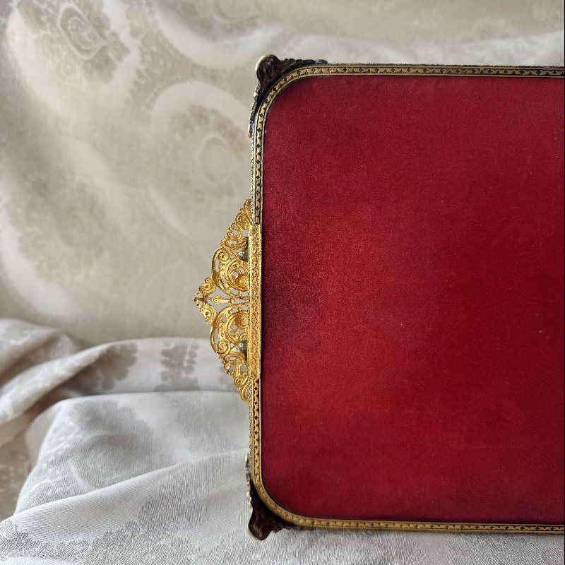 Vintage c.a. 1940-50s Made in England Regent of London Mirror Tray Vanity Tray- 20 x 30cm (MT2496)
