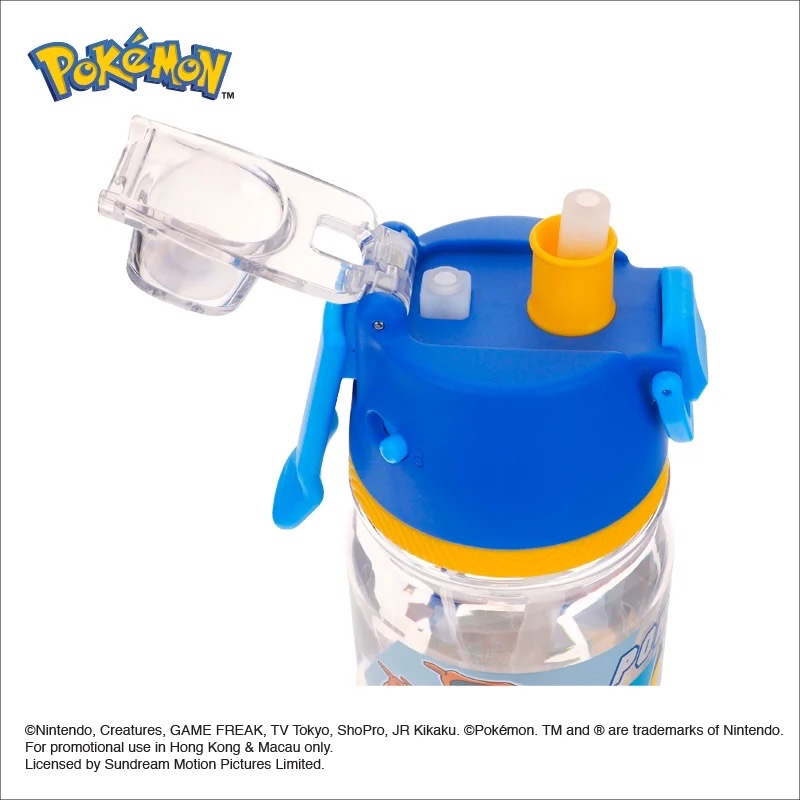 Pokemon 650ml BPA BPS Free 噴霧啜飲二合一水樽膠水樽(PKM-8475-1)