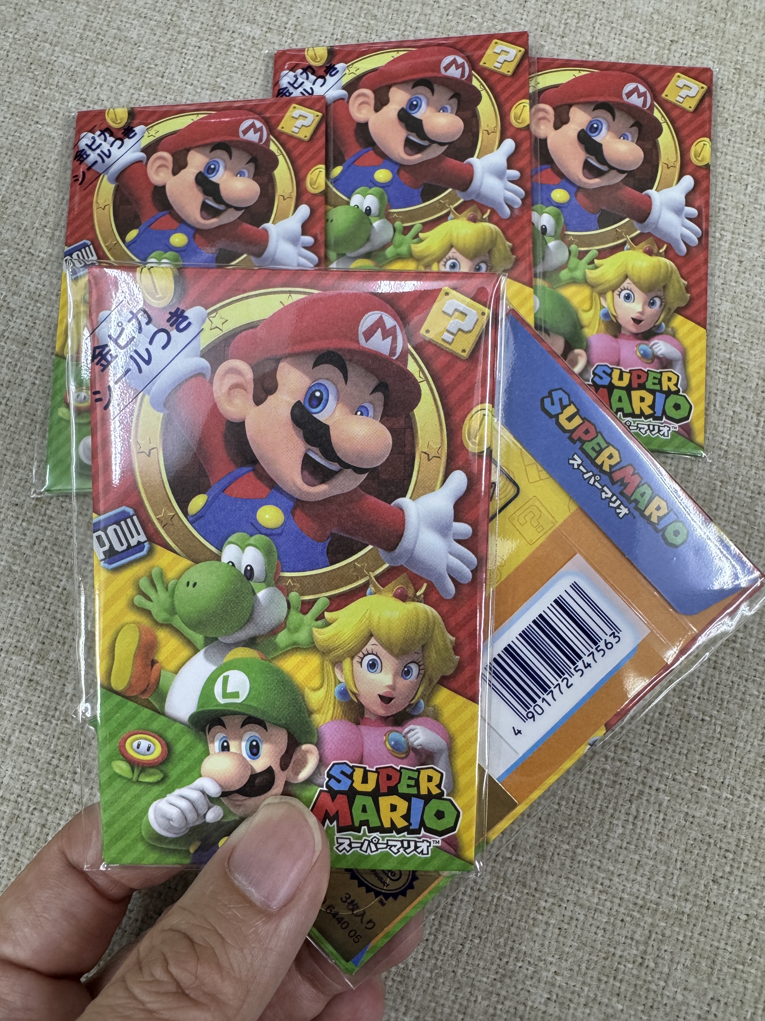 [現貨] [日本直送] SUPER MARIO | 利是封 3枚入 {TF2410016}