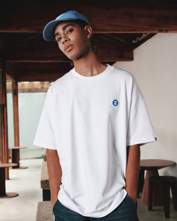 AAPE Relaxed fit AAPENOW moonface tee (1924) 寬鬆版