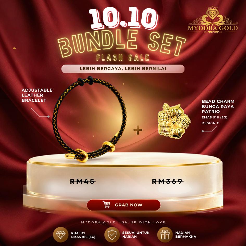 BUNDLE DEAL_MYDORA EMAS 916 CHARM BEAD GOLDEN DEAL l EMAS 916/22K