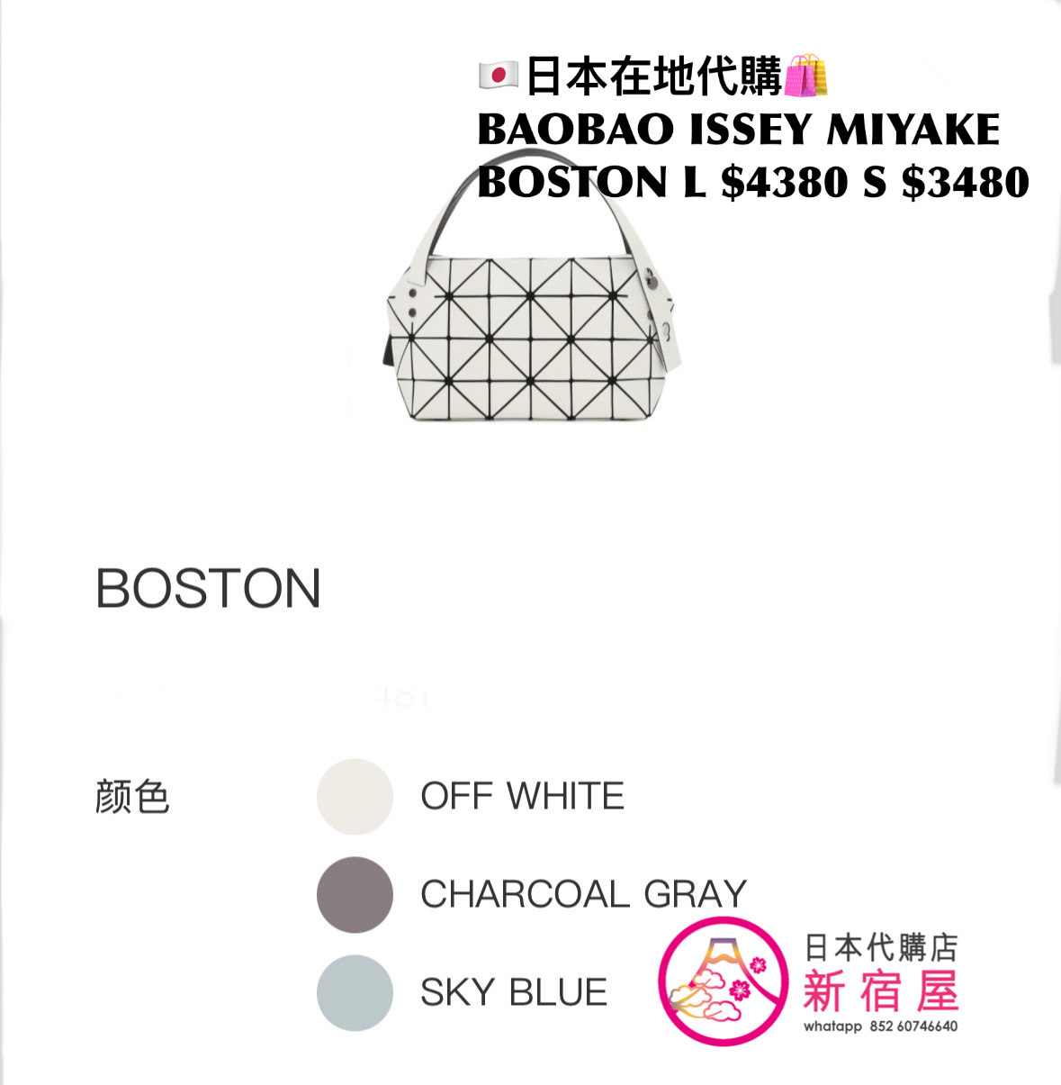 BAOBAO ISSEY MIYAKE BOSTON L/S