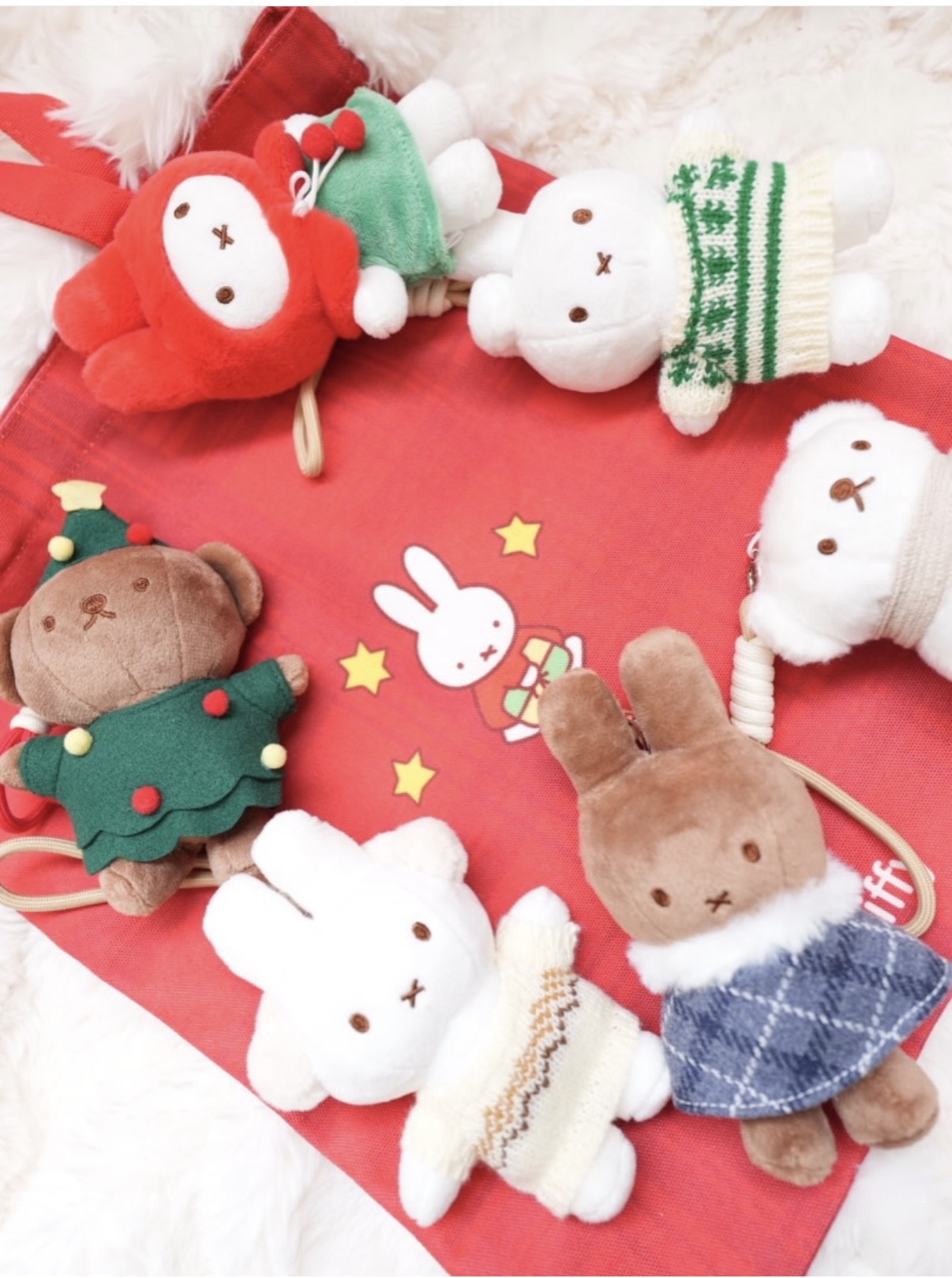 聖誕必搶 Miffy & Friends 聖誕掛件連購物袋套裝 #此貨品不納入滿$600免SF運費